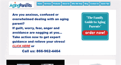 Desktop Screenshot of agingparents.com